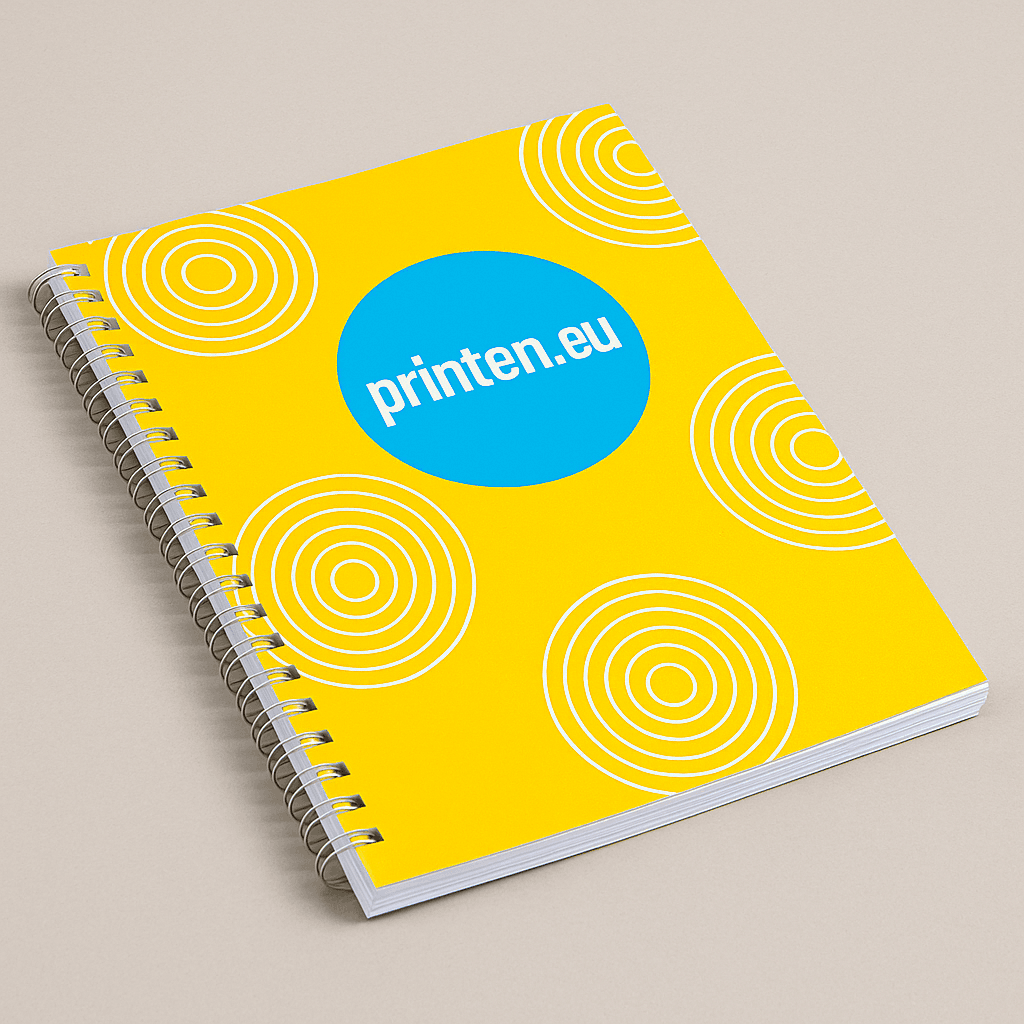 Volledig gelamineerde brochure (wire-o)