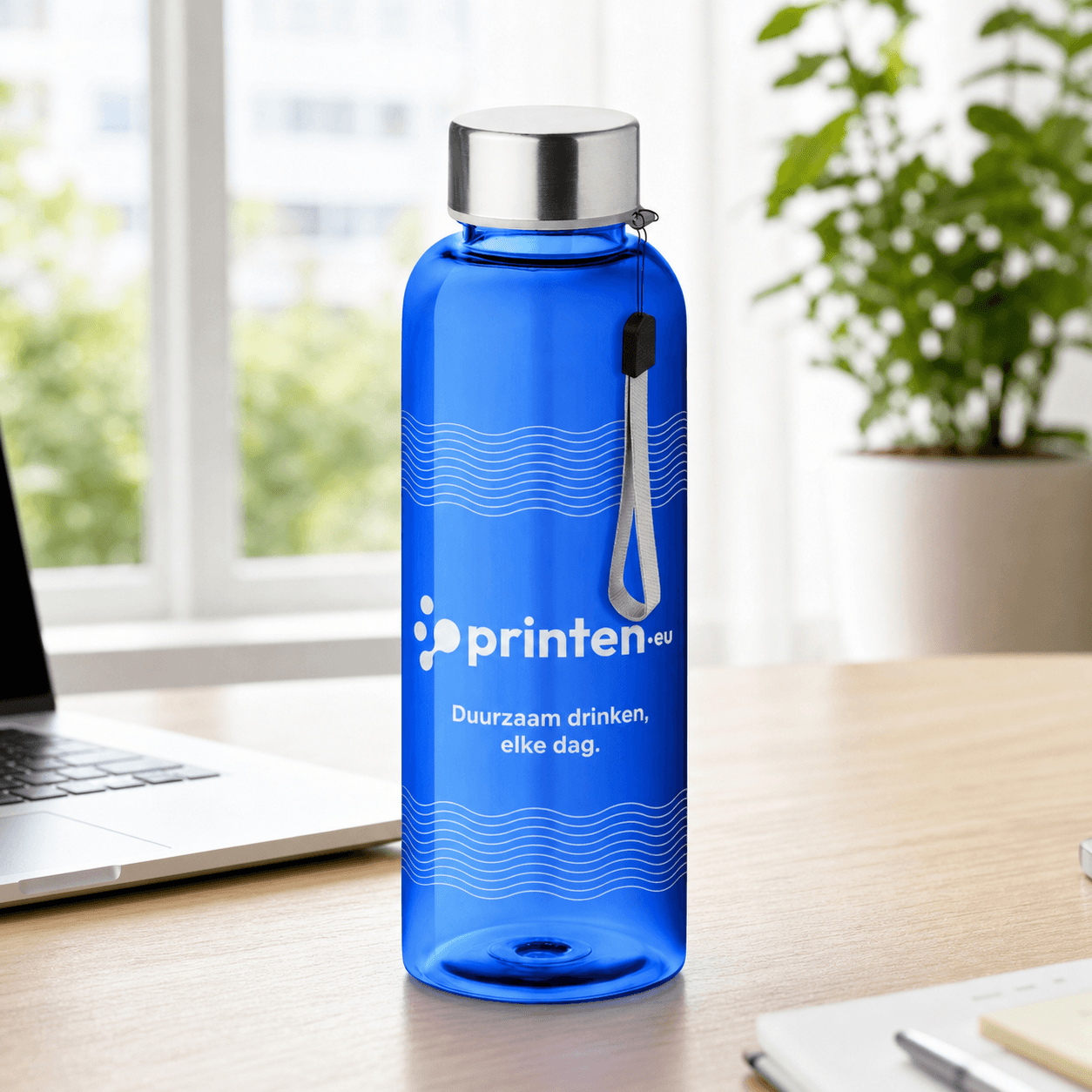 Custom Tritan water bottle 500 ml with steel lid - productafbeelding 1